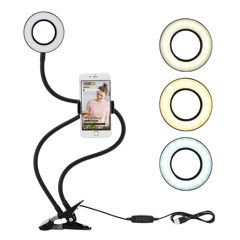 Fashion LEDGLE Selfie Ring Light con Soporte para Teléfono