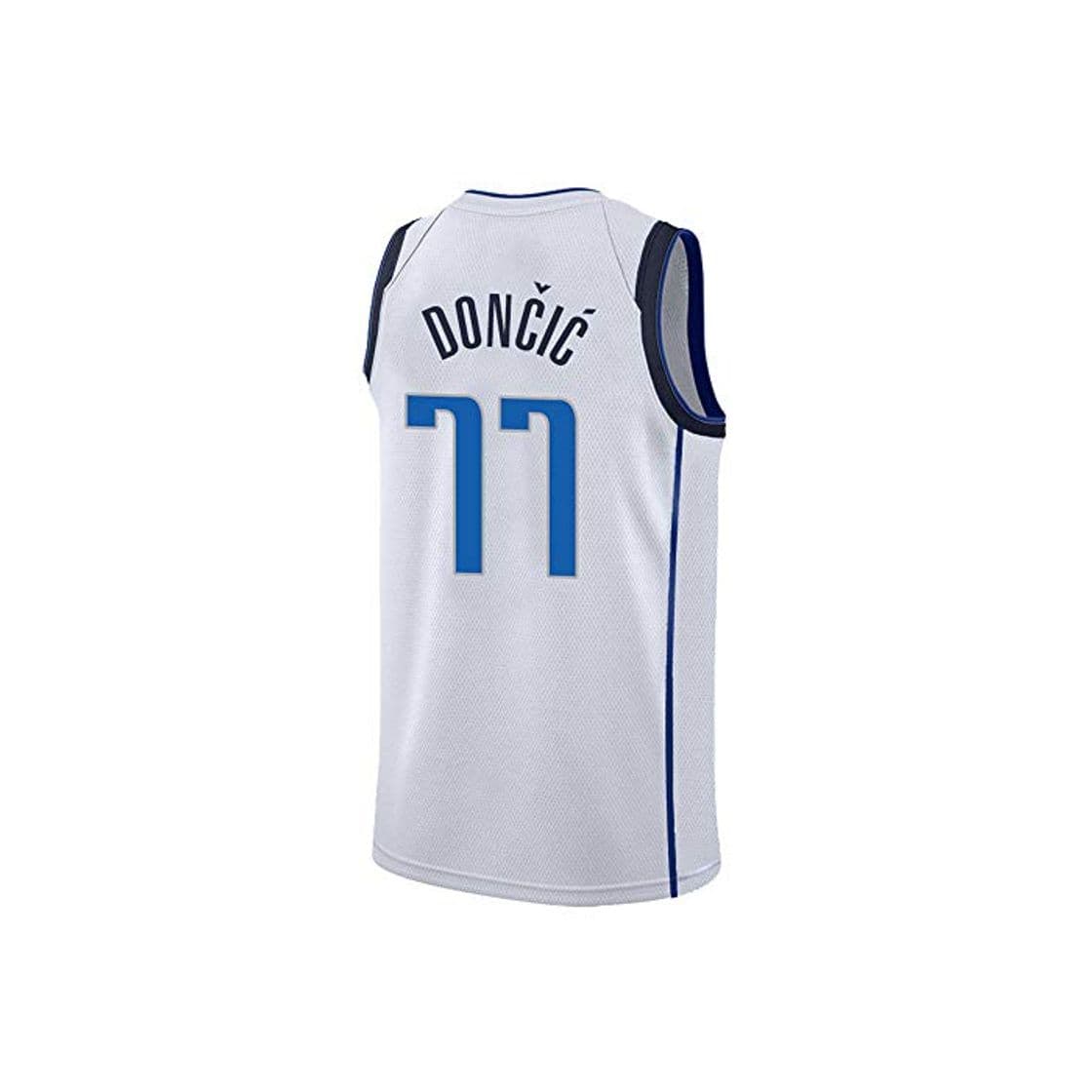 Moda Dallas Mavericks Doncic #77 Basketball Jersey Camiseta para Hombre，Azul