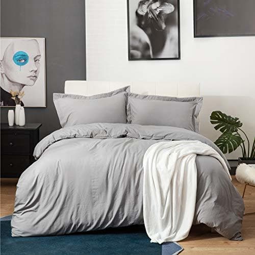 Place Bedsure Funda Nórdica Cama 150/135cm Gris