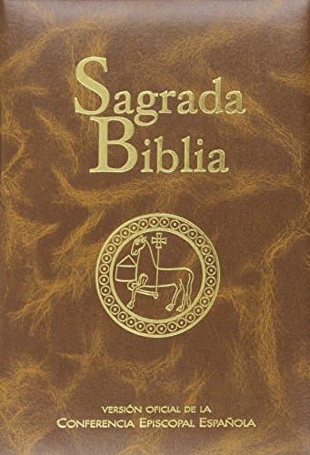 Book Sagrada Biblia. Popular rustica azul: Versión oficial de la Conferencia Episcopal Española: