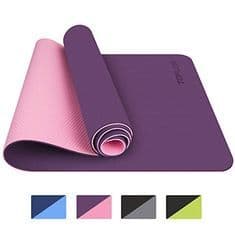 Product HOMFA Esterilla Yoga Antideslizante Yoga Mat 2-in-1 de Tapete y Toalla Double