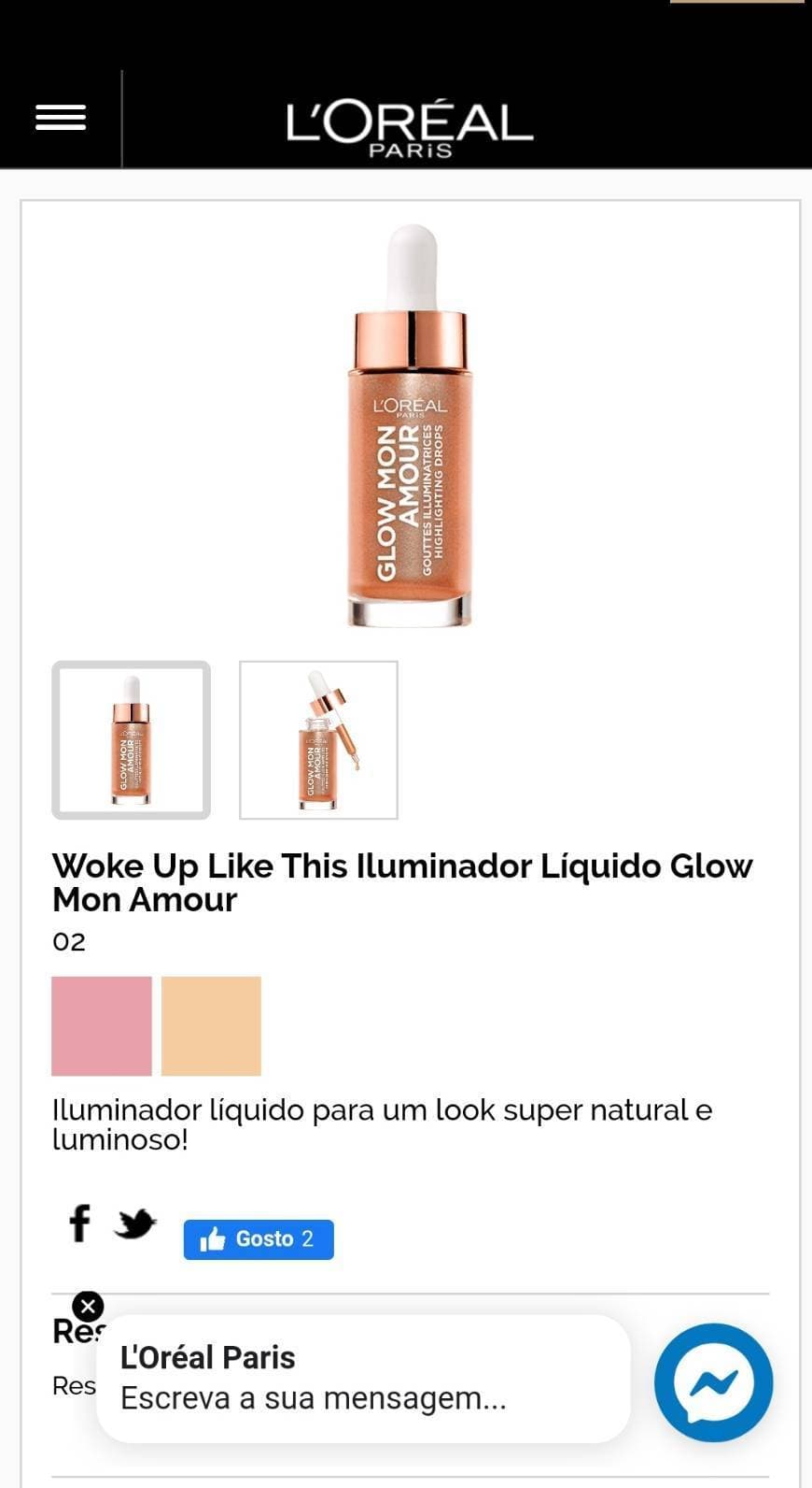 Fashion Iluminador líquido 'I woke up like this L'oreal 