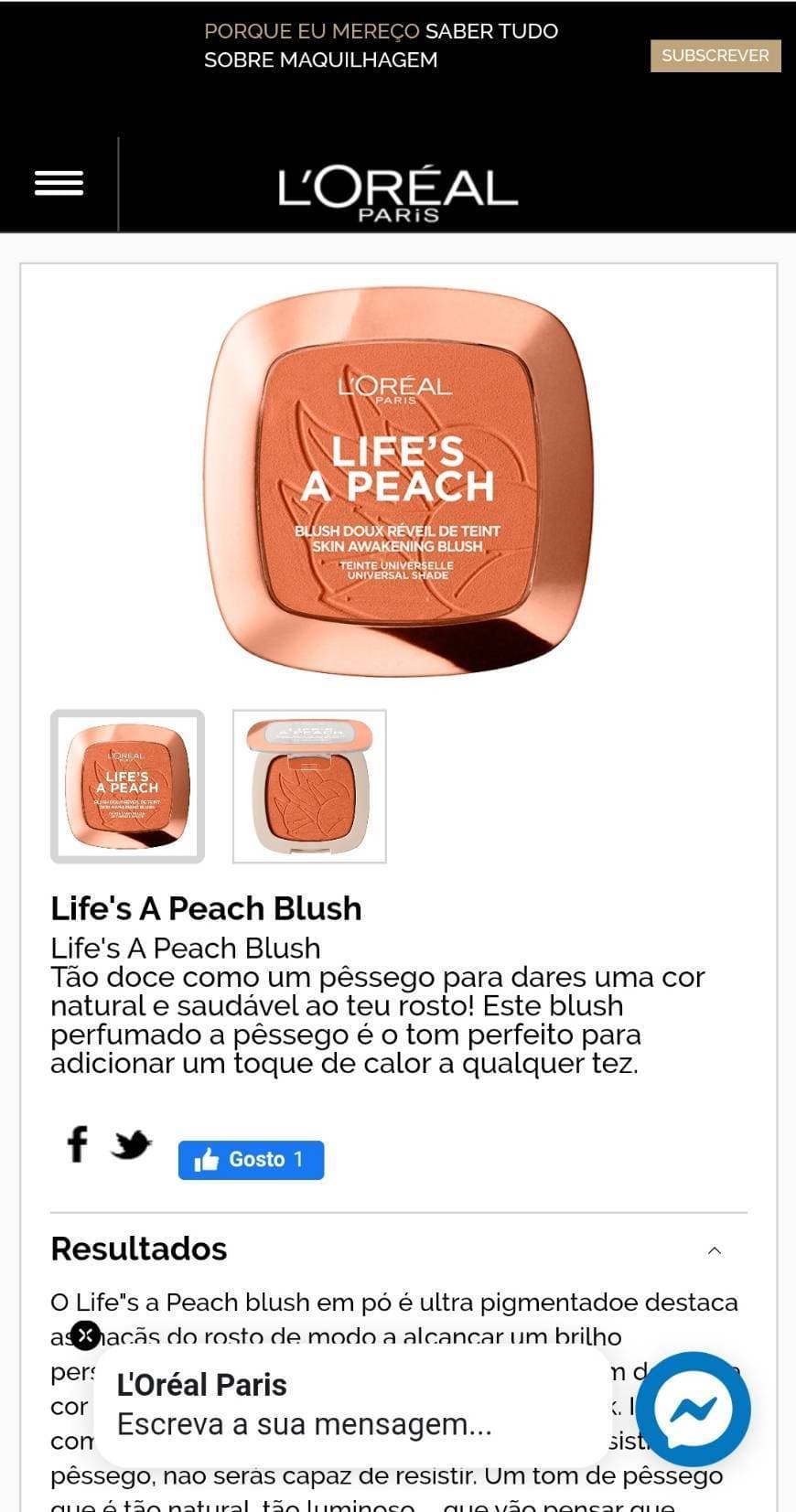 Fashion Novo blush L'oreal 