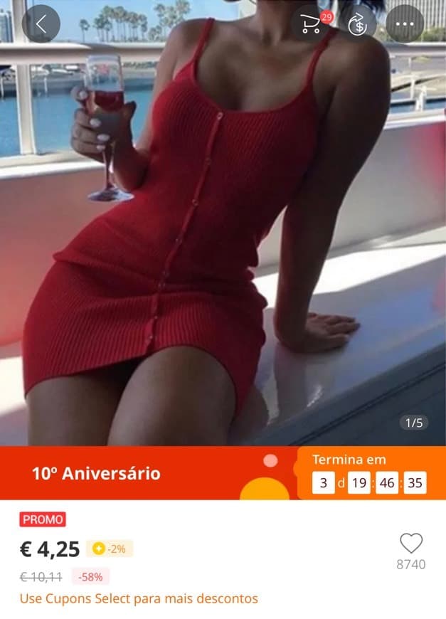 Moda Vestido AliExpress 