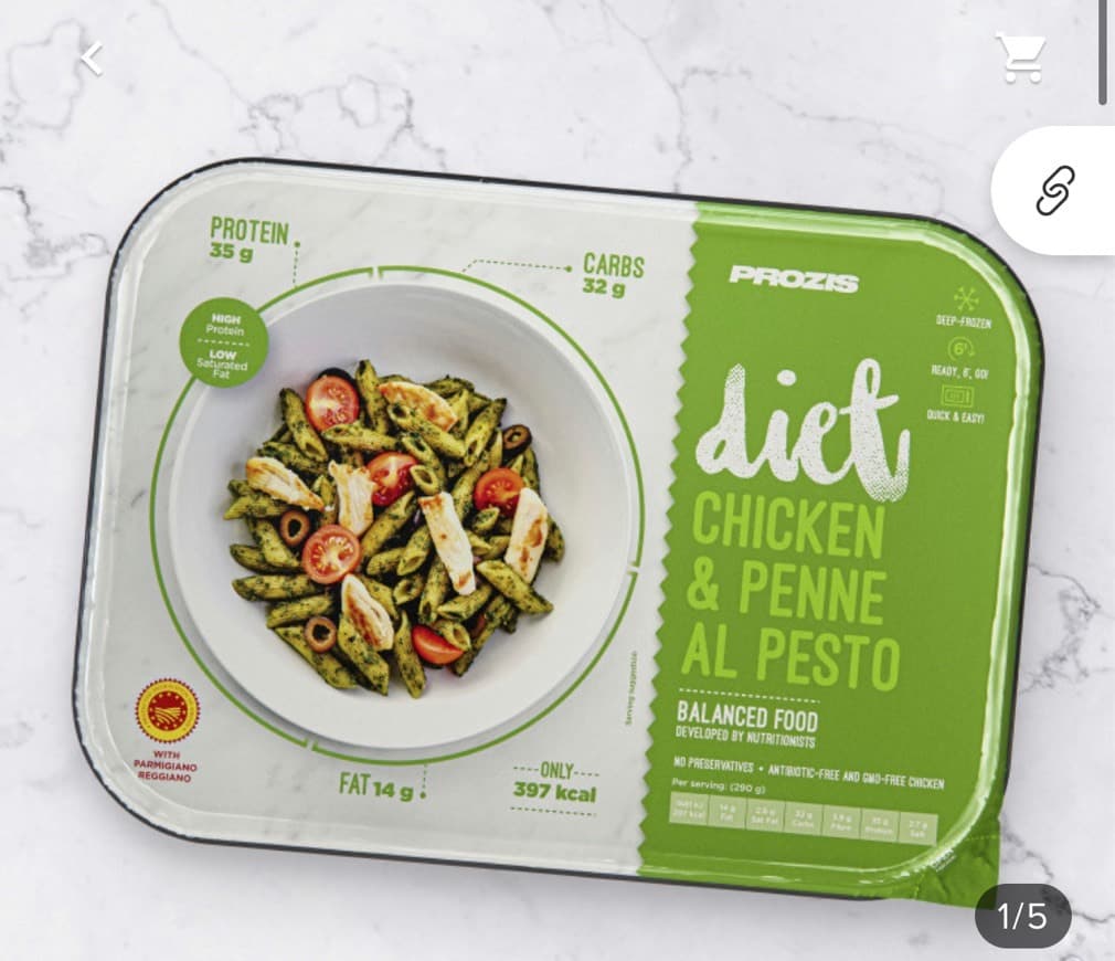 Producto Frango com Penne al Pesto Diet