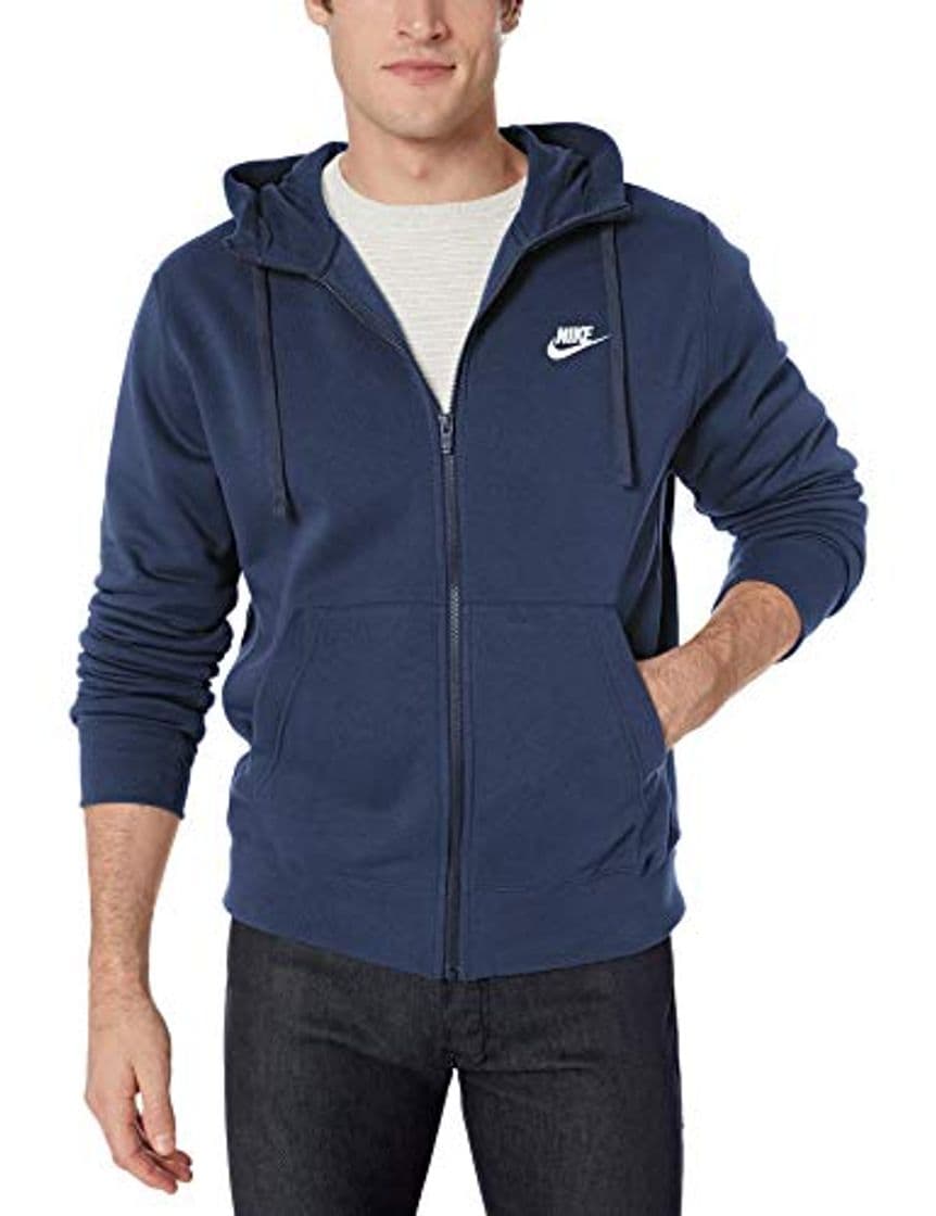 Product NIKE M NSW Club Hoodie FZ BB Sudadera, Hombre, Midnight Navy/Midnight Navy/