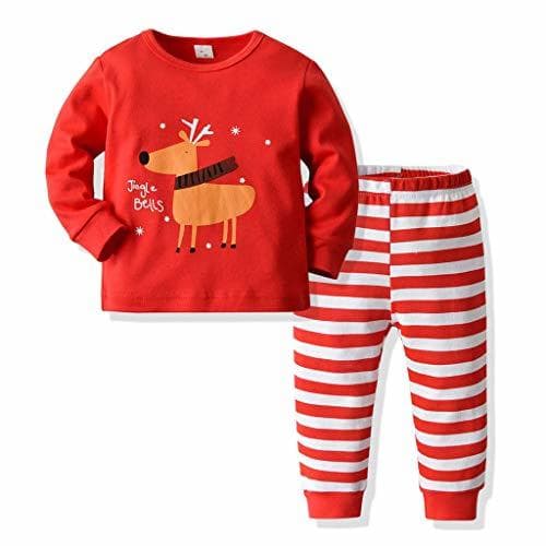 Producto Fossen Kids Trajes Bebé Niños Niñas Navidad Pijamas - Jersey de Impresión