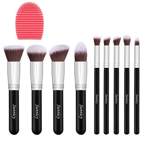 Lugar Pinceles Maquillaje Kit de 9Pcs pincel maquillaje ojos Blush pincel polvo base