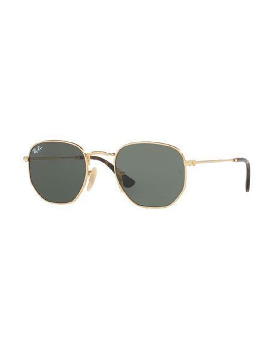 Moda Ray-Ban Hexagonal Flat Lenses RB3548N Polished Gold - Metal ...