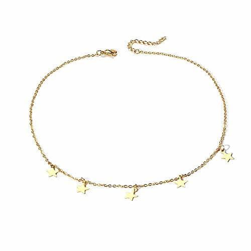 Product GVDHB Charm Necklace For Women Drop Star Gargantilla Color Dorado Collana Kolye