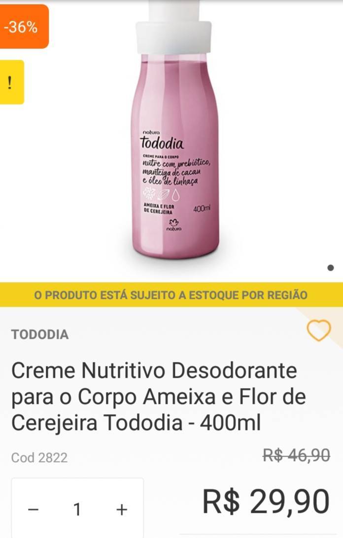 Producto Creme Nutritivo