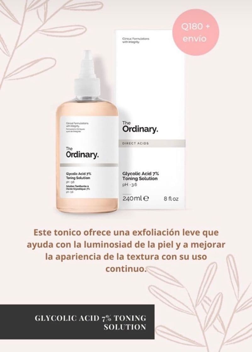 Beauty The Ordinary Glycolic Acid 7pct Toning Solution