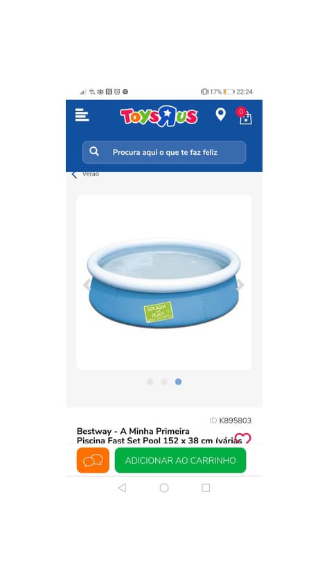 Producto Piscina para criança 