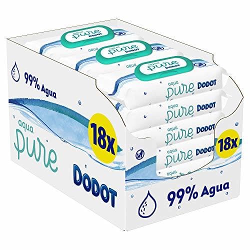 Producto Dodot Aqua Pure Toallitas para Bebé 18 Paquetes