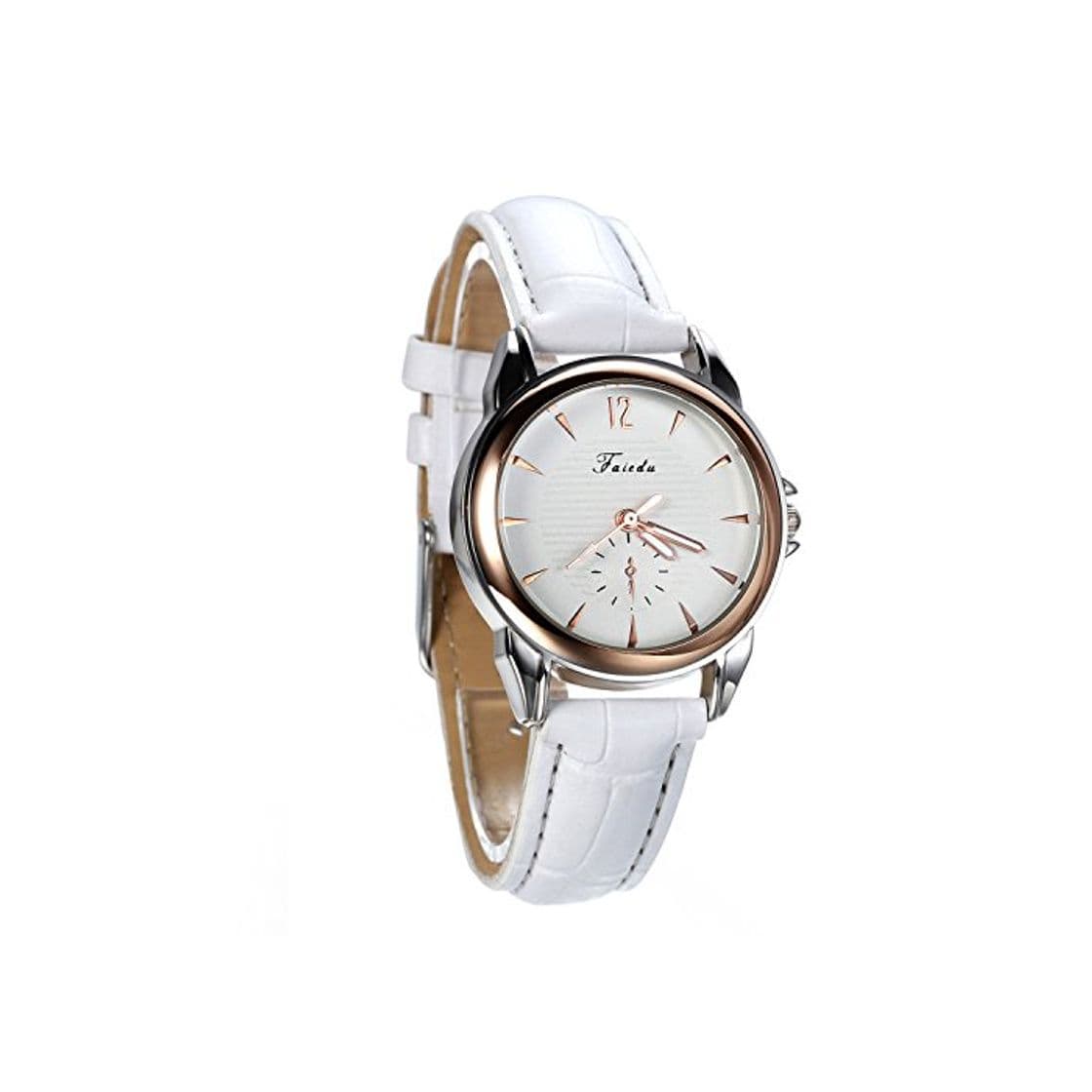 Product Avaner Blanco Reloj para Mujer Cuarzo Analogico Reloj de Pulsera Pequeño Minimalista,