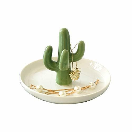 Product Cactus Anillo Plato Joyas Bandeja Bandeja de llaves Organizer Ring Holder Organizador