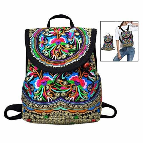 Producto XLKJ Mochila con Motivo de Estilo étnico Mochila de Mujer la Mochila