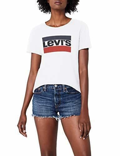 Fashion Levi's The Perfect Tee, Camiseta, Mujer, Blanco