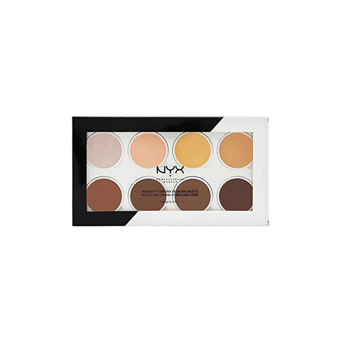 Belleza NYX Professional Makeup Paleta de contouring Highlight & Contour Cream Pro Palette