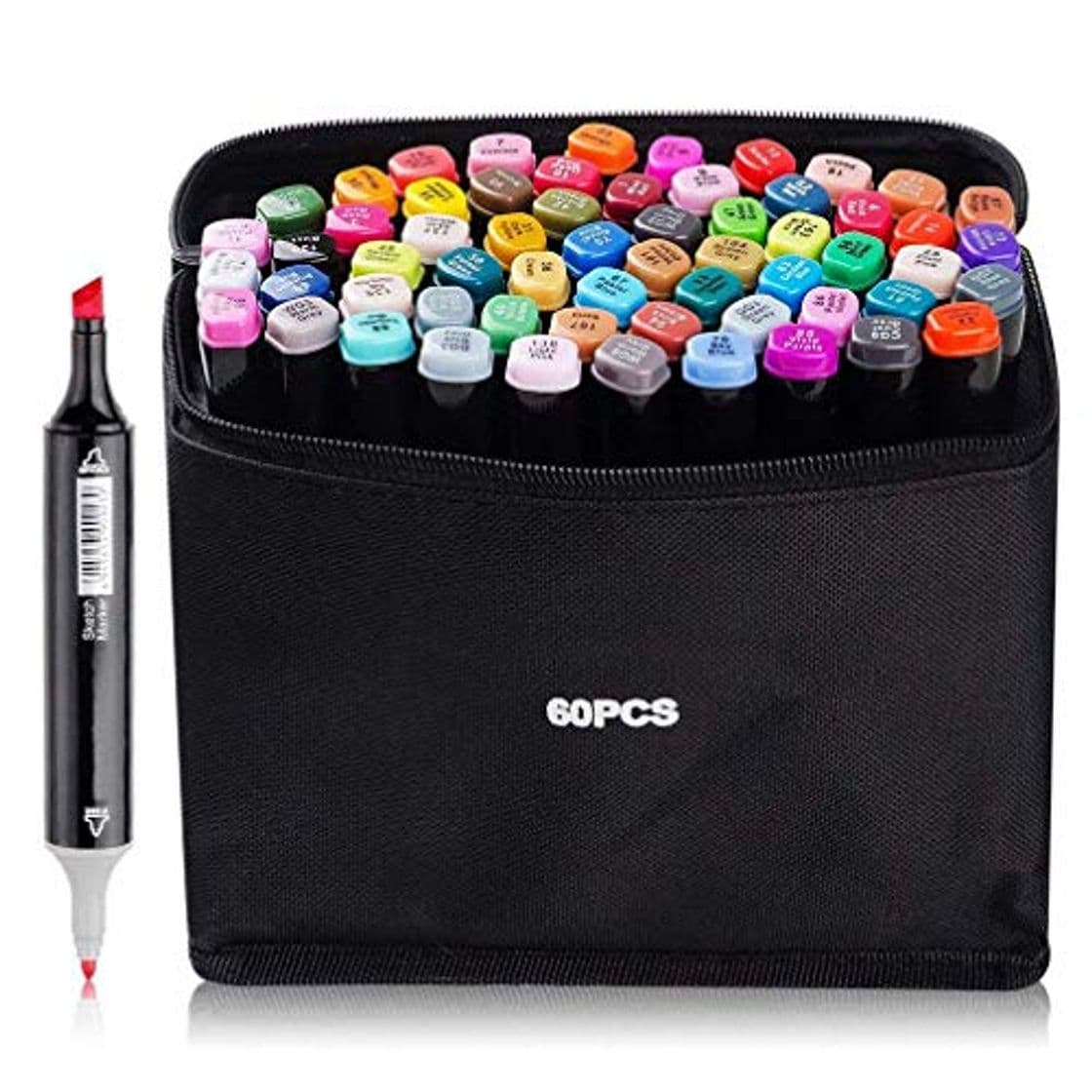 Producto 60 color Marcador Arte Marker Pen Set Dibujo Rotuladores permanentes