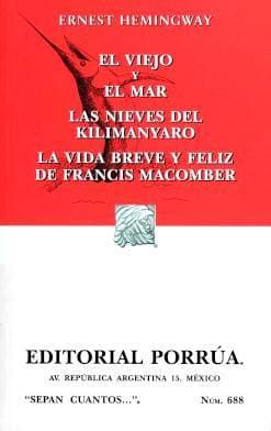 Libro El viejo y el mar • Las nieves del Kilimanyaro