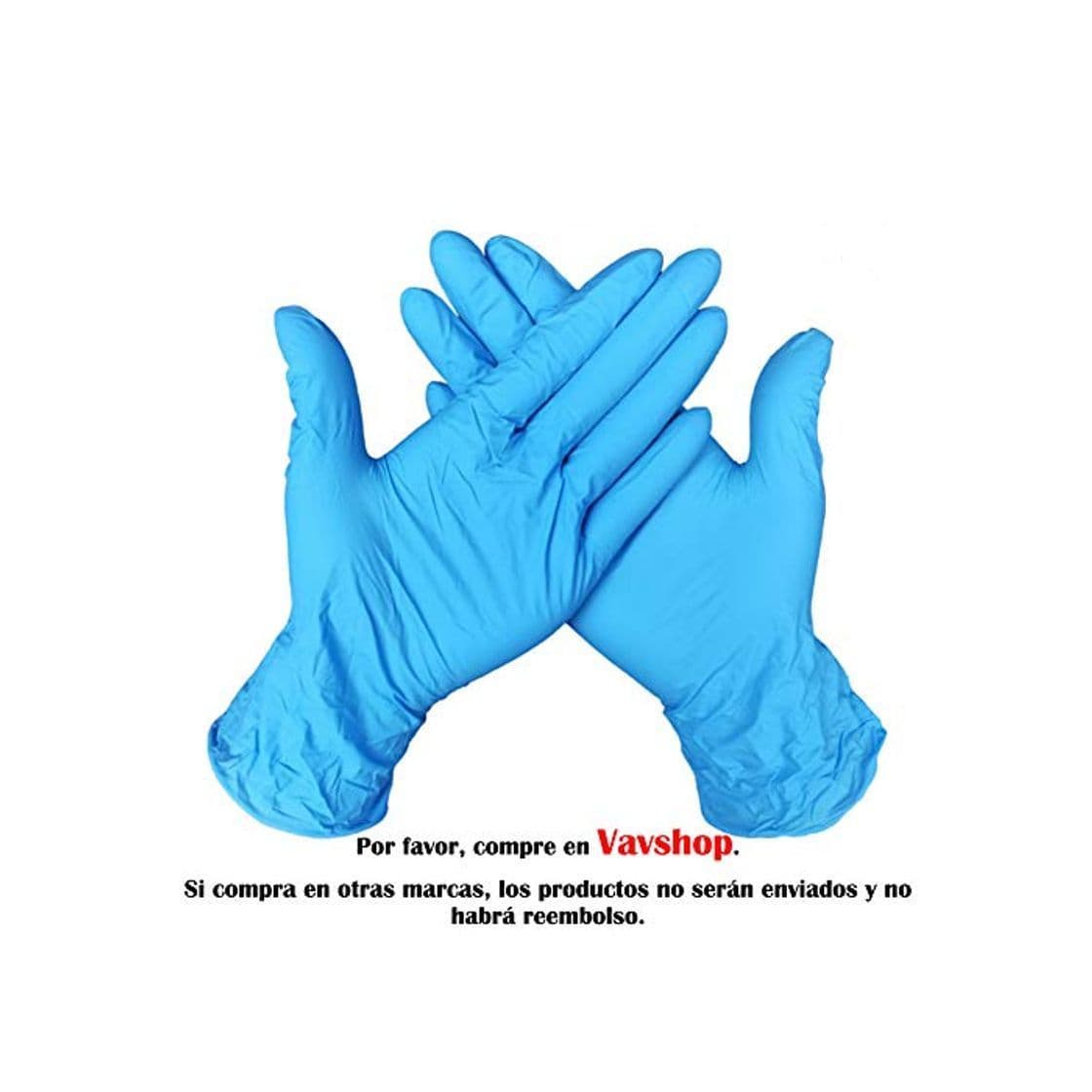 Producto Guantes Desechable Nitrilo sin polvo, en Small, Medium, Large Caja 100 Unidades