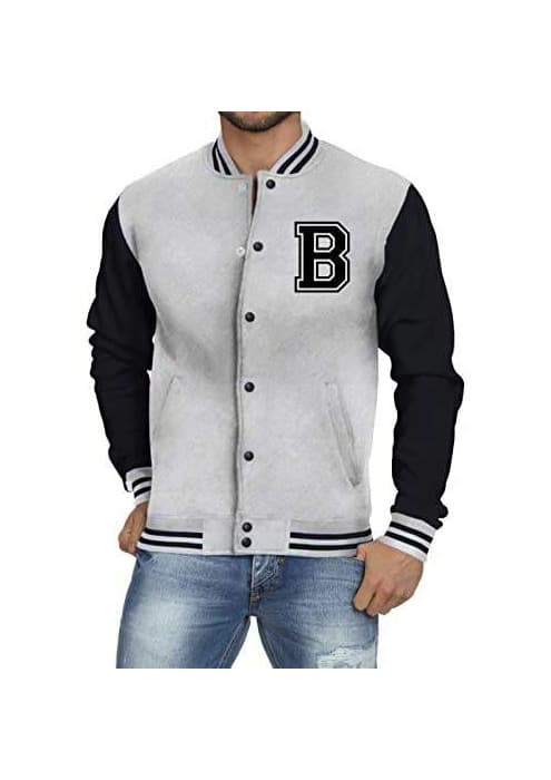 Producto Jaqueta Criativa Urbana College Masculina Americana Letra B
