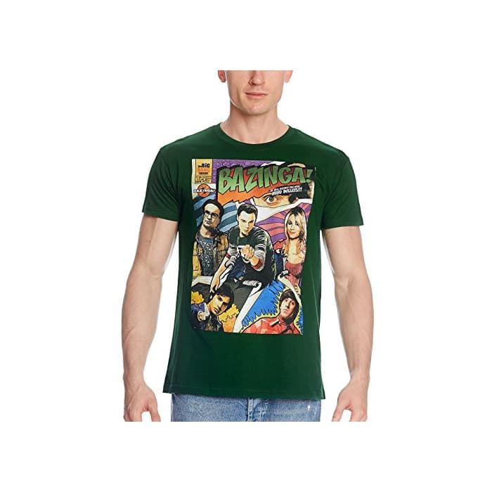 Producto The Big Bang Theory – Camiseta Bazinga Comic Style – Impresión Personajes la Sit com Americana