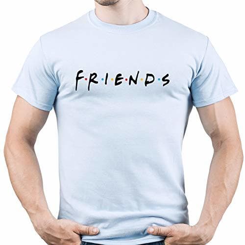 Lugar EUGINE DREAM Friends TV Logo Best Friends Shirt Camiseta para Hombre Azul