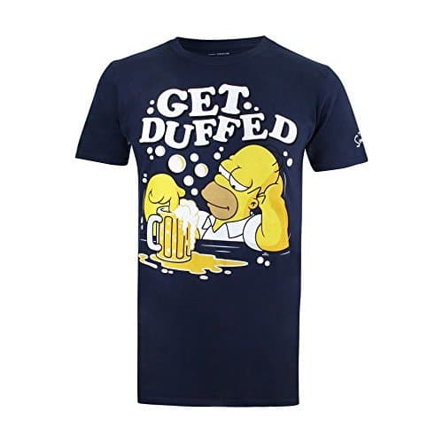 Lugar Simpsons Get Duffed Camiseta, Azul