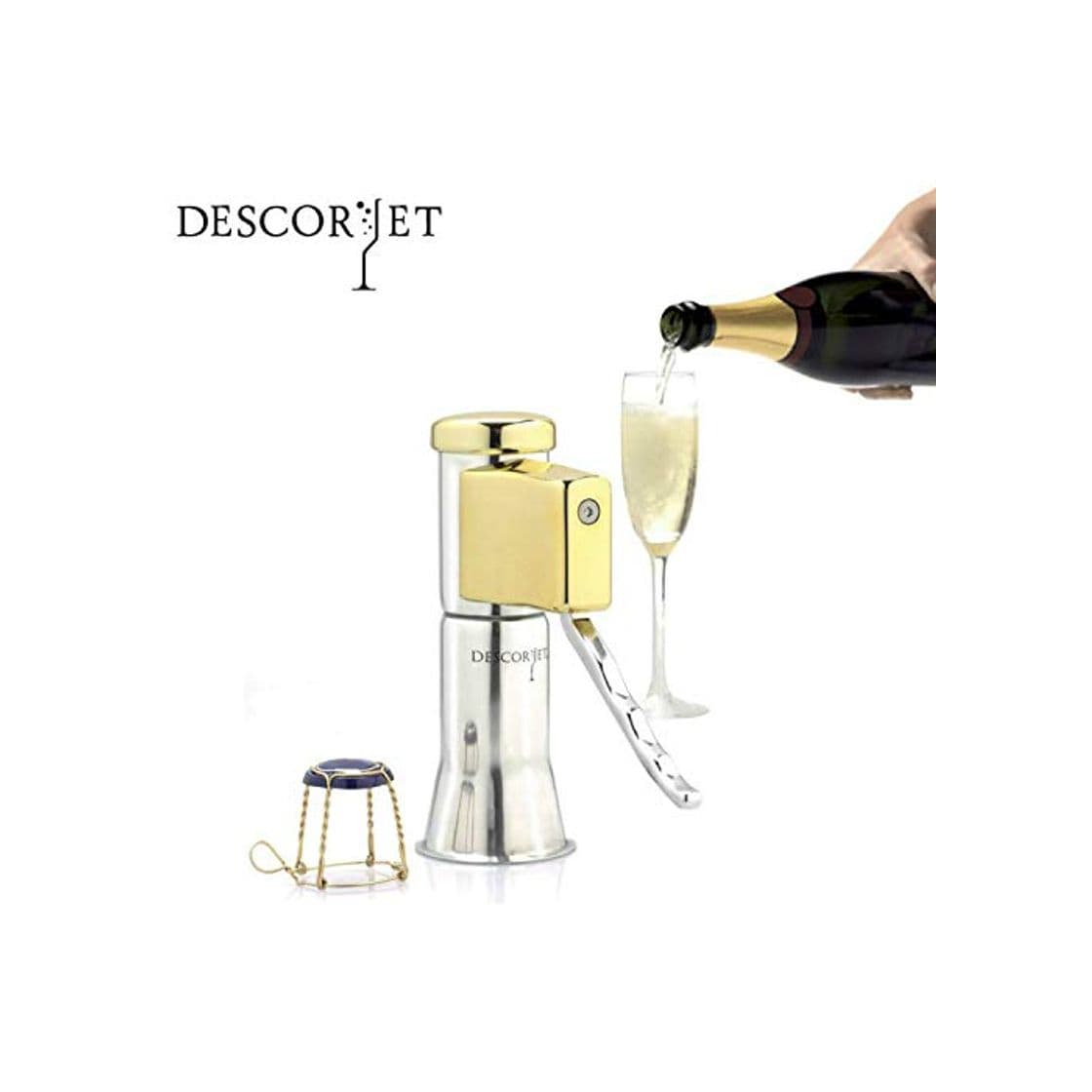 Producto Descorjet® - Abridor de botellas de Cava o Champagne Destapador de Corchos