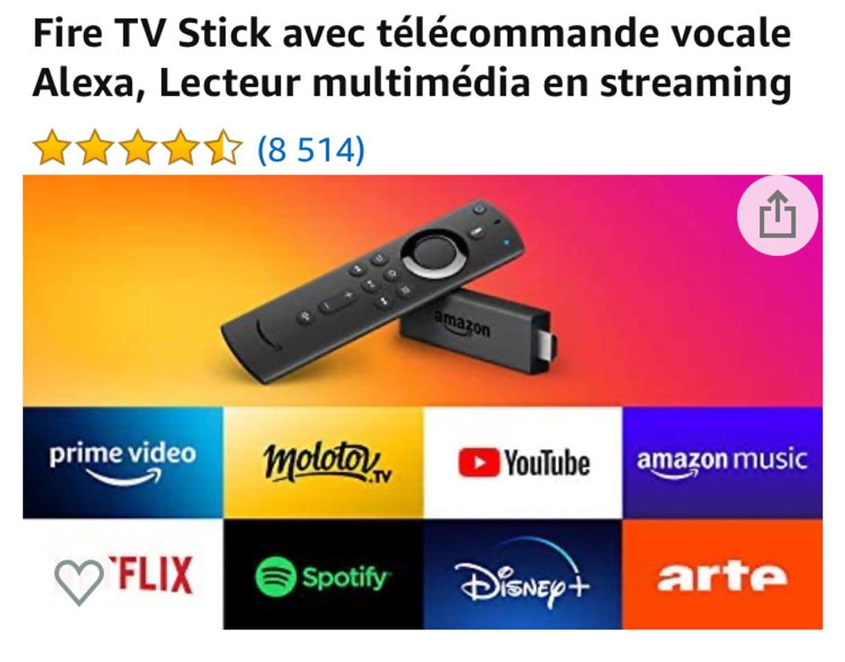 Product 
Télécommande Tv Alexia Google 