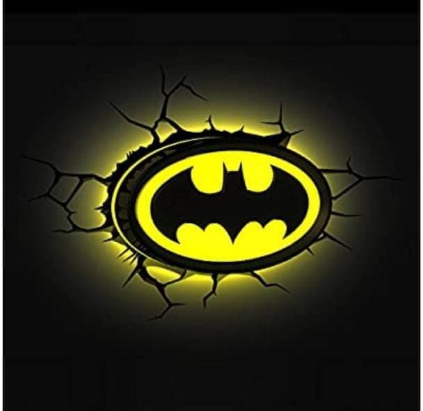 Moda Luminária Logo do Batman  3D Light FX 