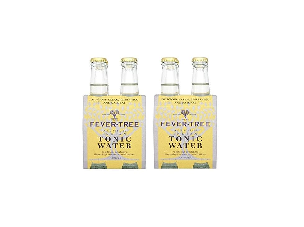 Product Fever-Tree - Agua Premium Indian Tónica - 2 packs de 4 botellas