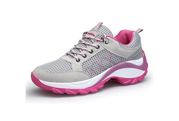 Product KOUDYEN Atlético Zapatos Chicas Mesh Zapatillas de Deporte Fitness Plataforma para Mujer