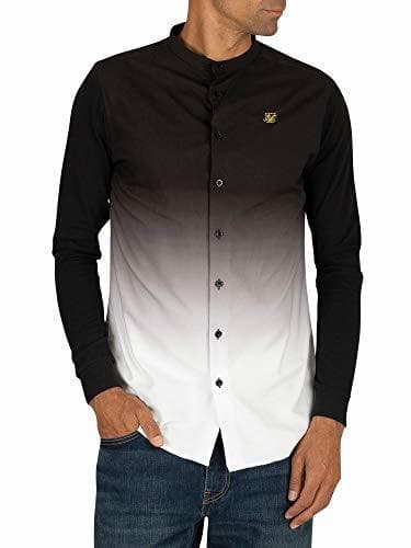 Producto Sik Silk de los Hombres Fade Grandad Shirt