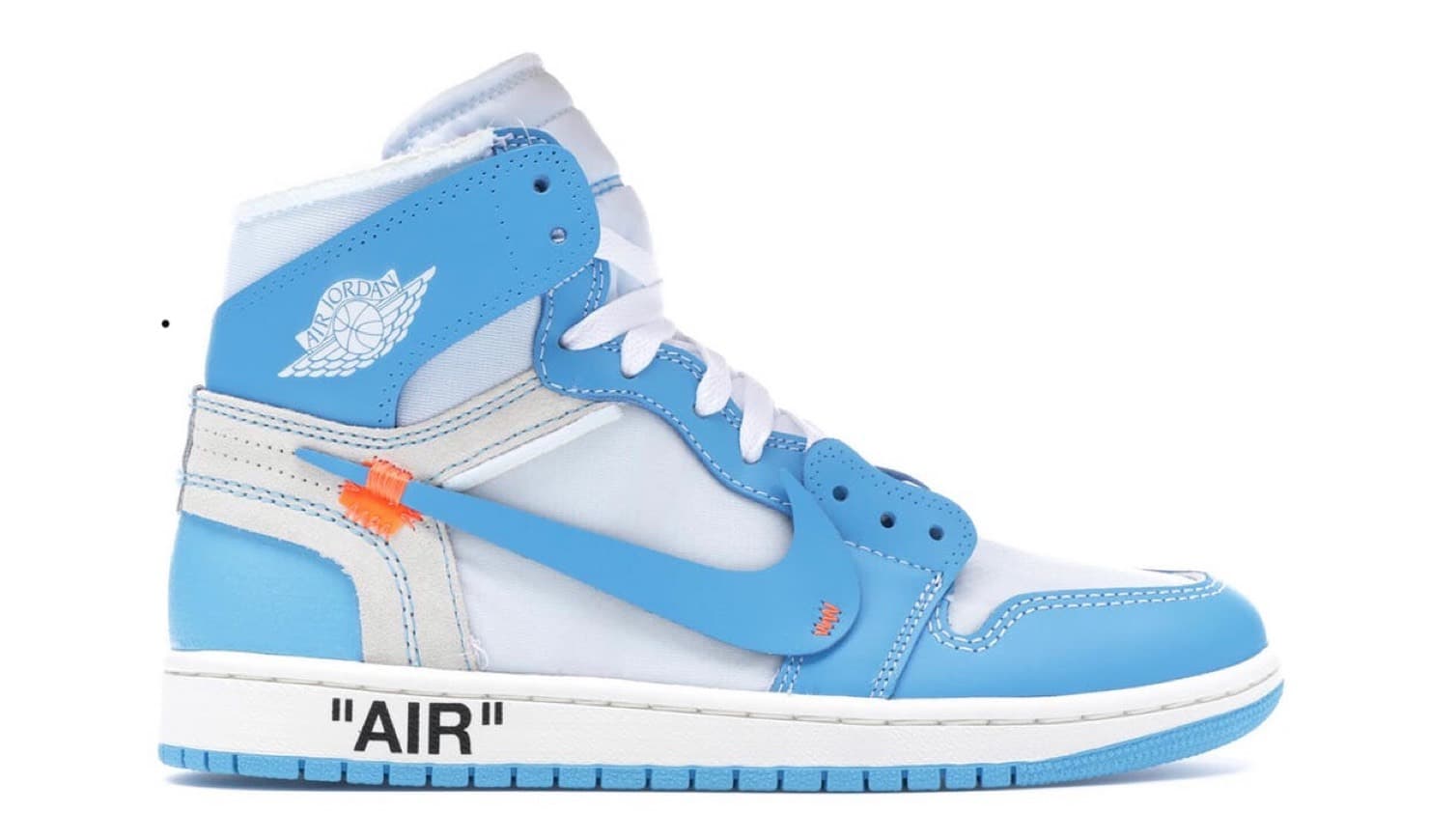 Moda Jordan 1 Retro HIGH Og off white University Blue