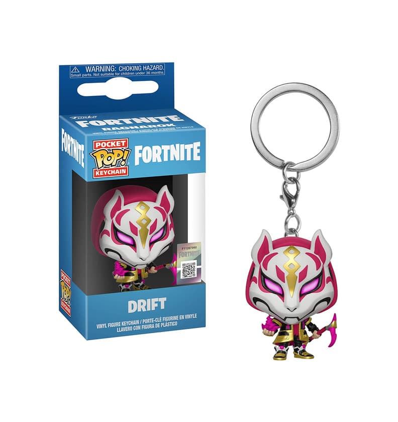 Juego Funko- Keychain Pocket Pop Fortnite Drift Figura Coleccionable, Multicolor, Estándar