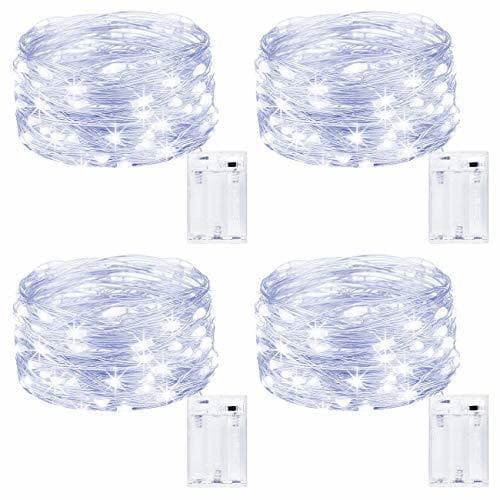 Product Kolpop Guirnalda Luces Pilas, Luces LED Pilas[4 PCS], Luces LED Habitacion 5m