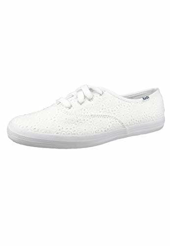 Place Keds Champion Daisy Tenis con Ojales para Mujer, Blanco