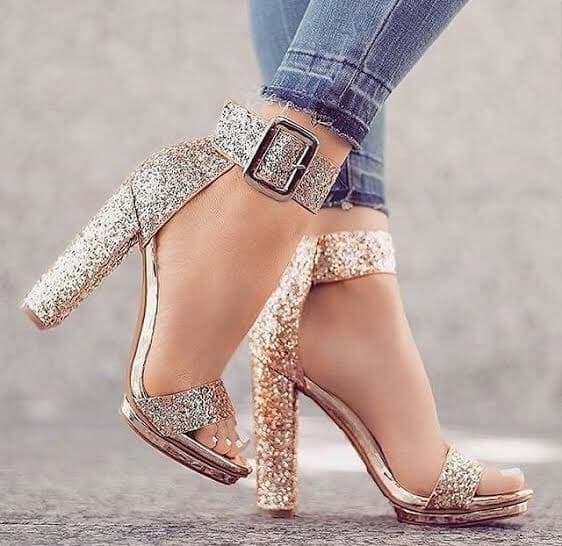 Fashion Salto glitter 