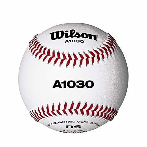 Product Wilson WTA1030B Pelota de béisbol A1030 Cuero con Costuras Rojas