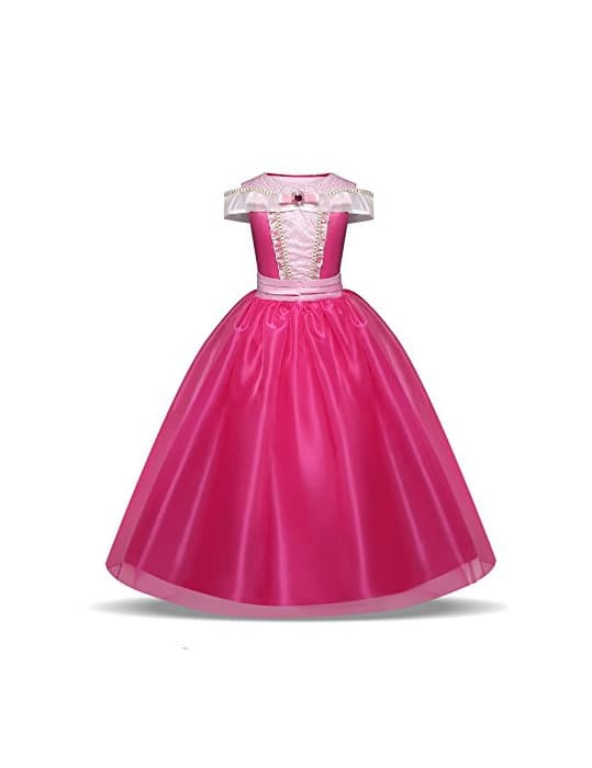 Product Pretty Princess Disfraz Princesa Niña Bella Durmiente Aurora Fiesta de cumpleaños vestido