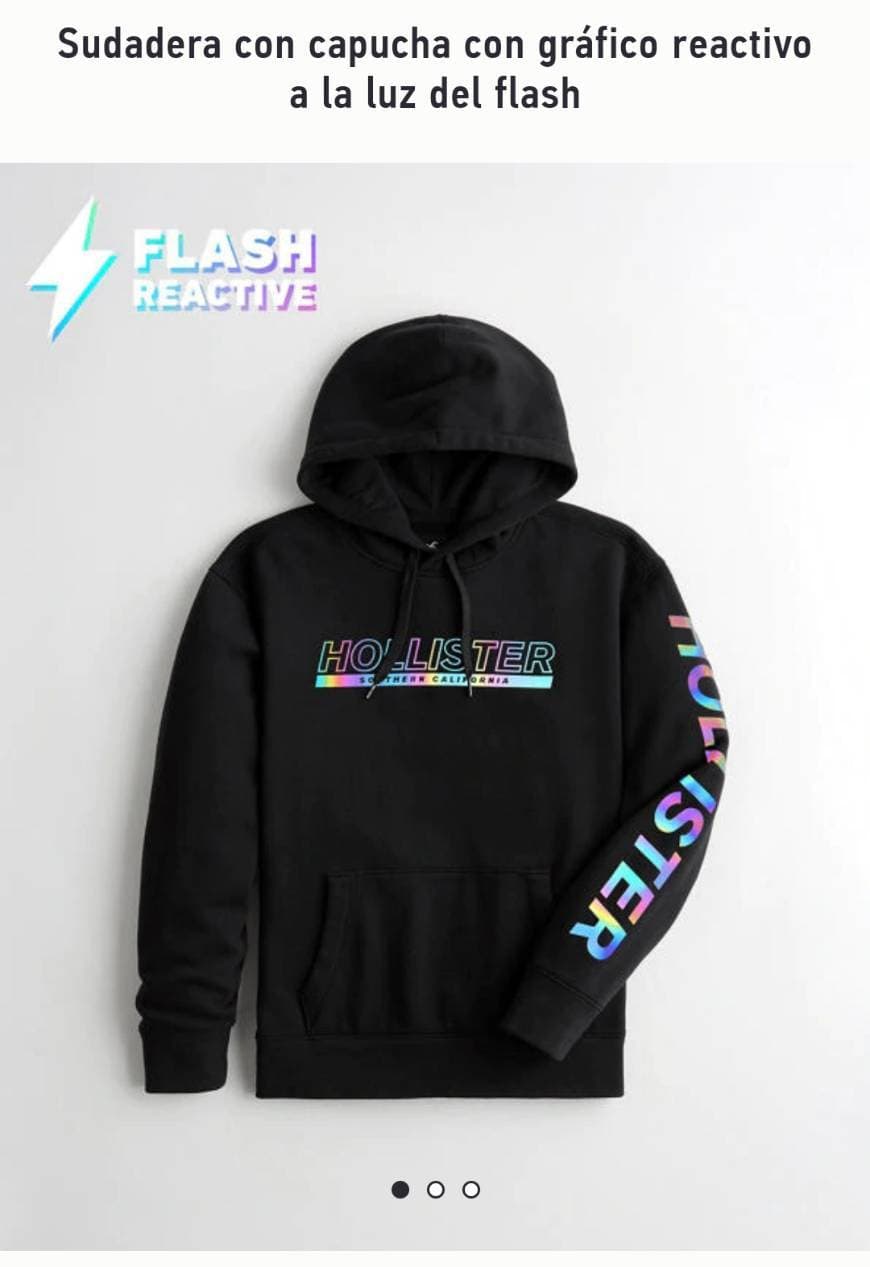 Moda Sudadera con capucha con gráfico reactivo a la luz del flash