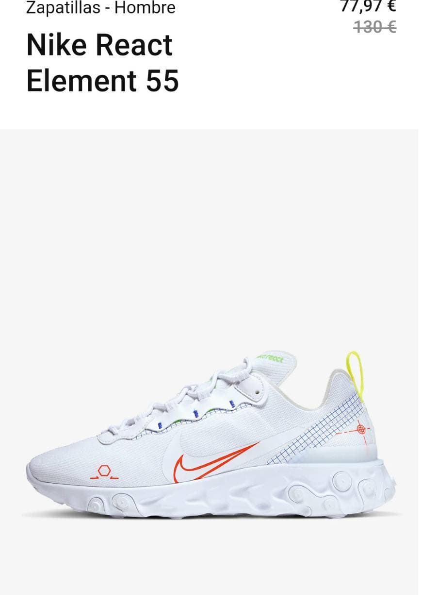 Moda Nike React Element 55