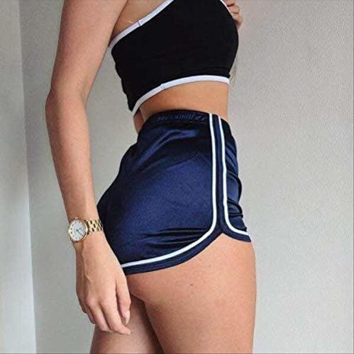 Lugar POIUY Shorts para Mujer Nuevos Shorts para Mujer Verano Seda Slim Beach