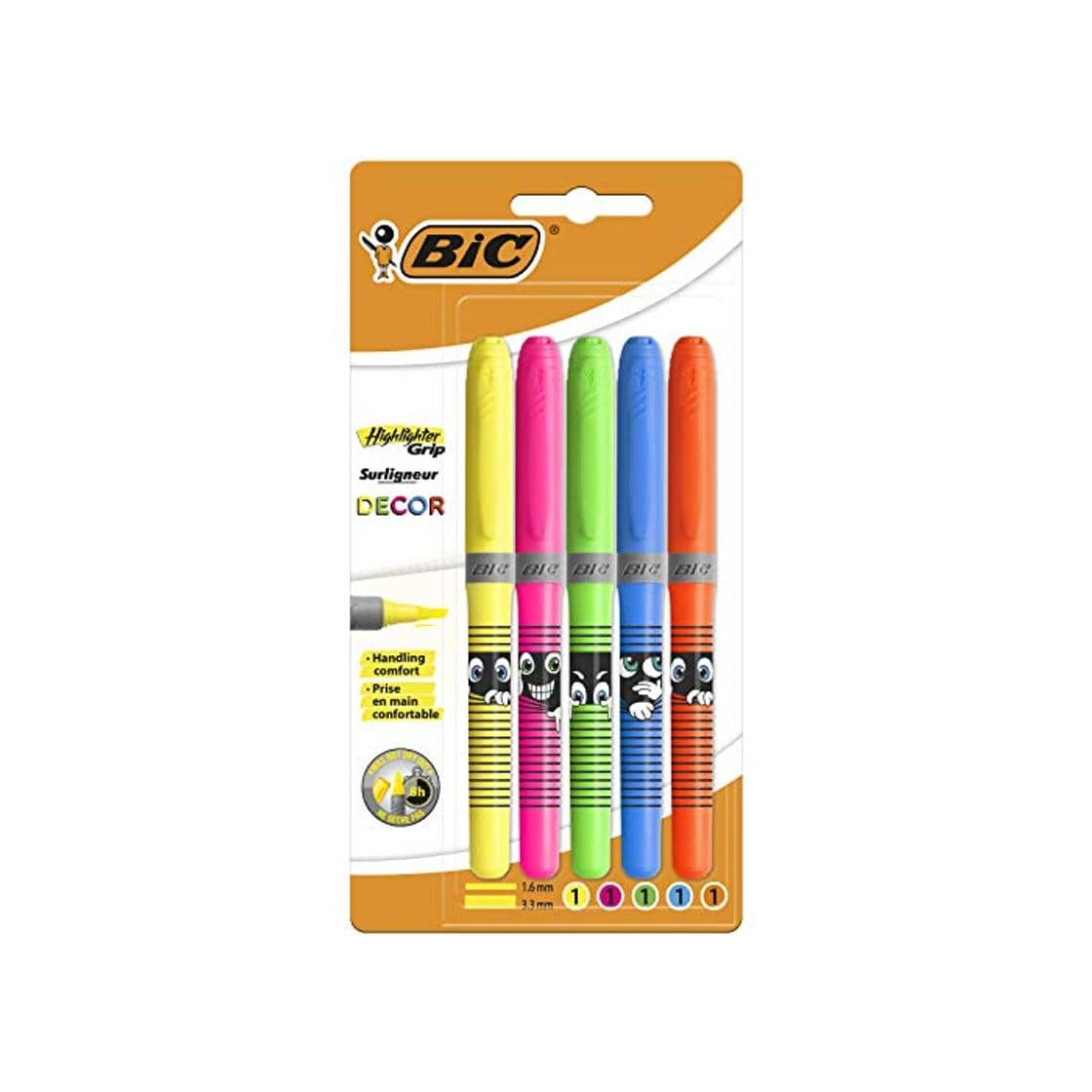 Product BIC Highlighter Grip Decor - Rotuladores con punta biselada