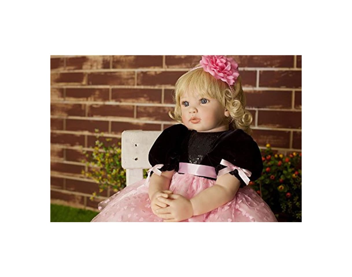 Producto iCradle 24 Pulgadas 60 cm de Silicona Boneca Reborn Baby Girl Doll Muñecas realistas de Aspecto recién Nacido