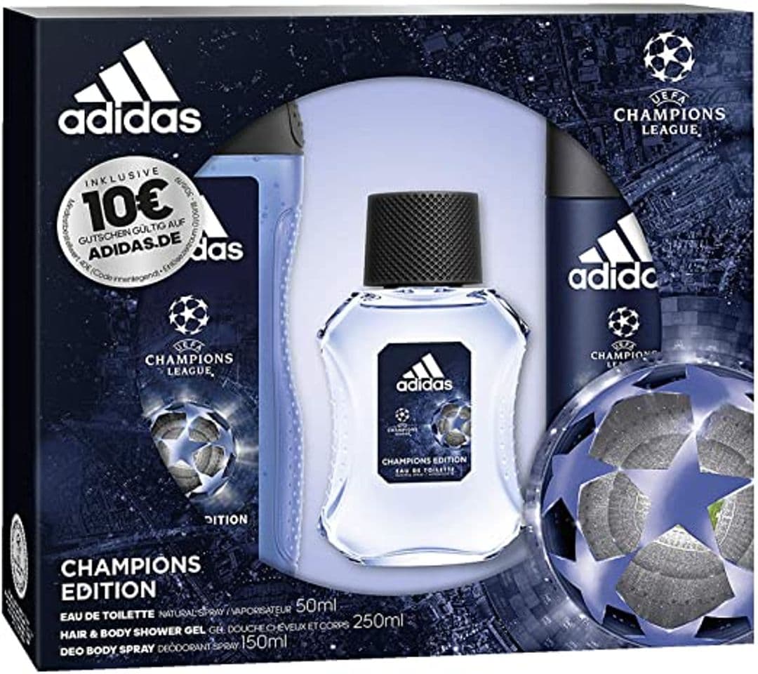 Beauty Adidas Uefa Champions Edition Set Hombre Duplo Edt 50