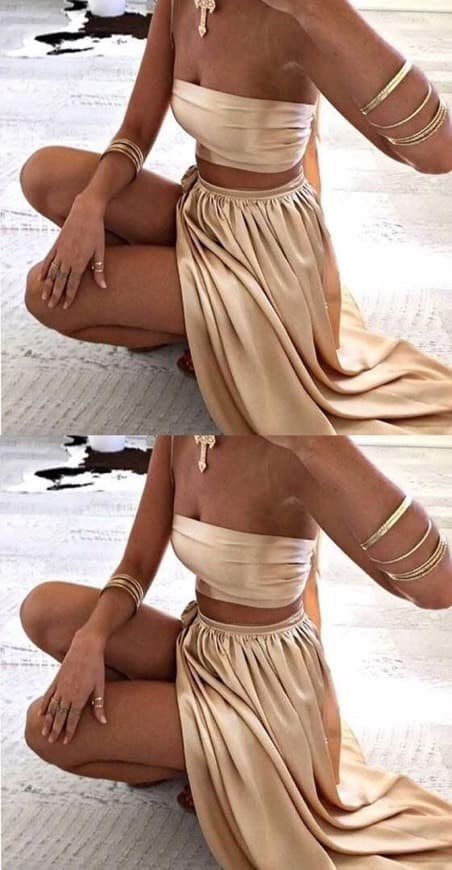 Fashion Vestido bronze 🐚